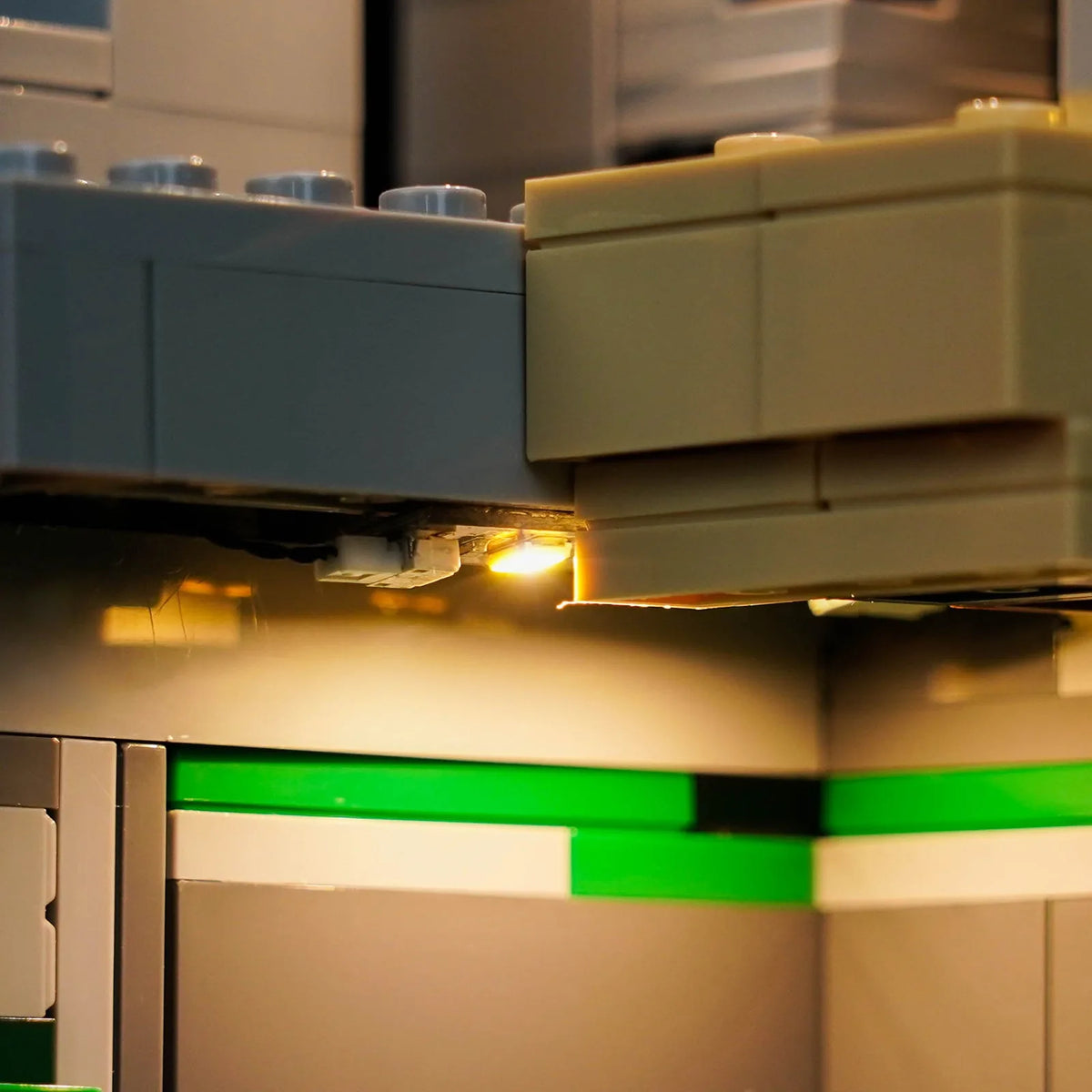 LED strips and bricks detail: Bright My Bricks RGB LED light kit for LEGO® Minecraft Zombie Dungeon #21587