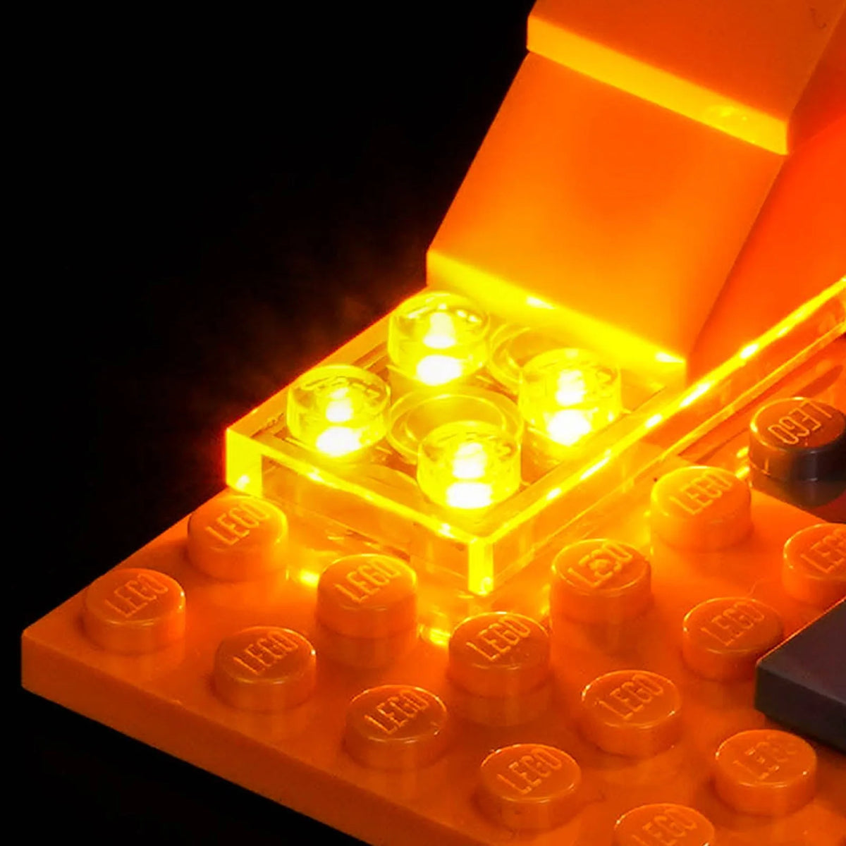 LED strips and bricks detail: Bright My Bricks LED light kit for LEGO® Minecraft Zombie Dungeon #21587