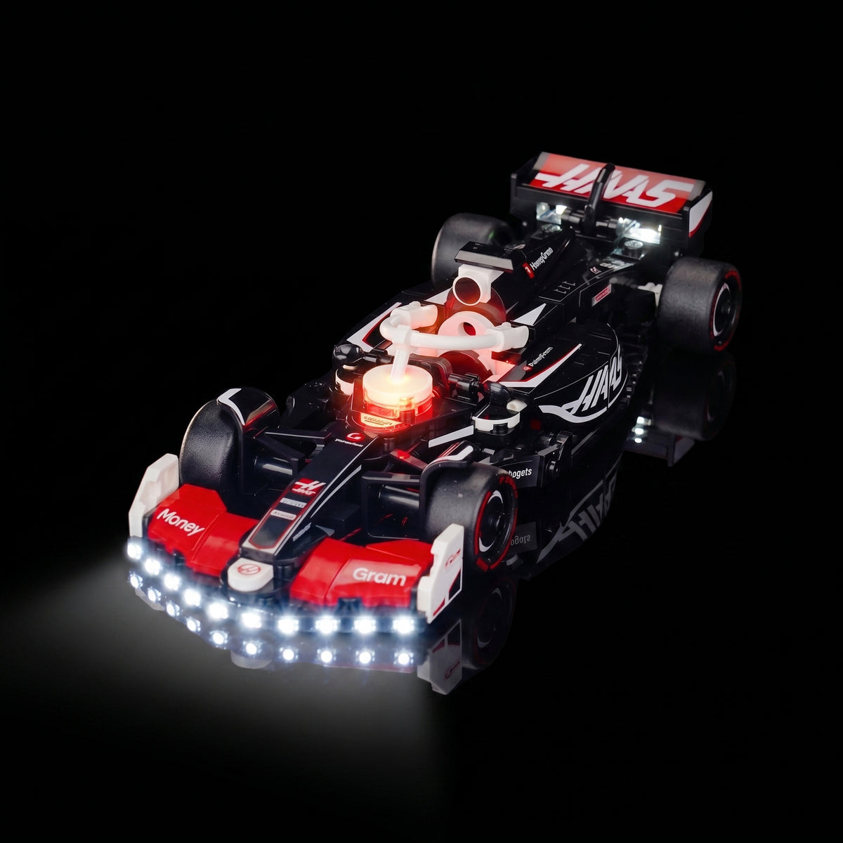 LED light kit for LEGO® MoneyGram Haas F1 Team VF-24 Race Car #77250 | Bright My Bricks