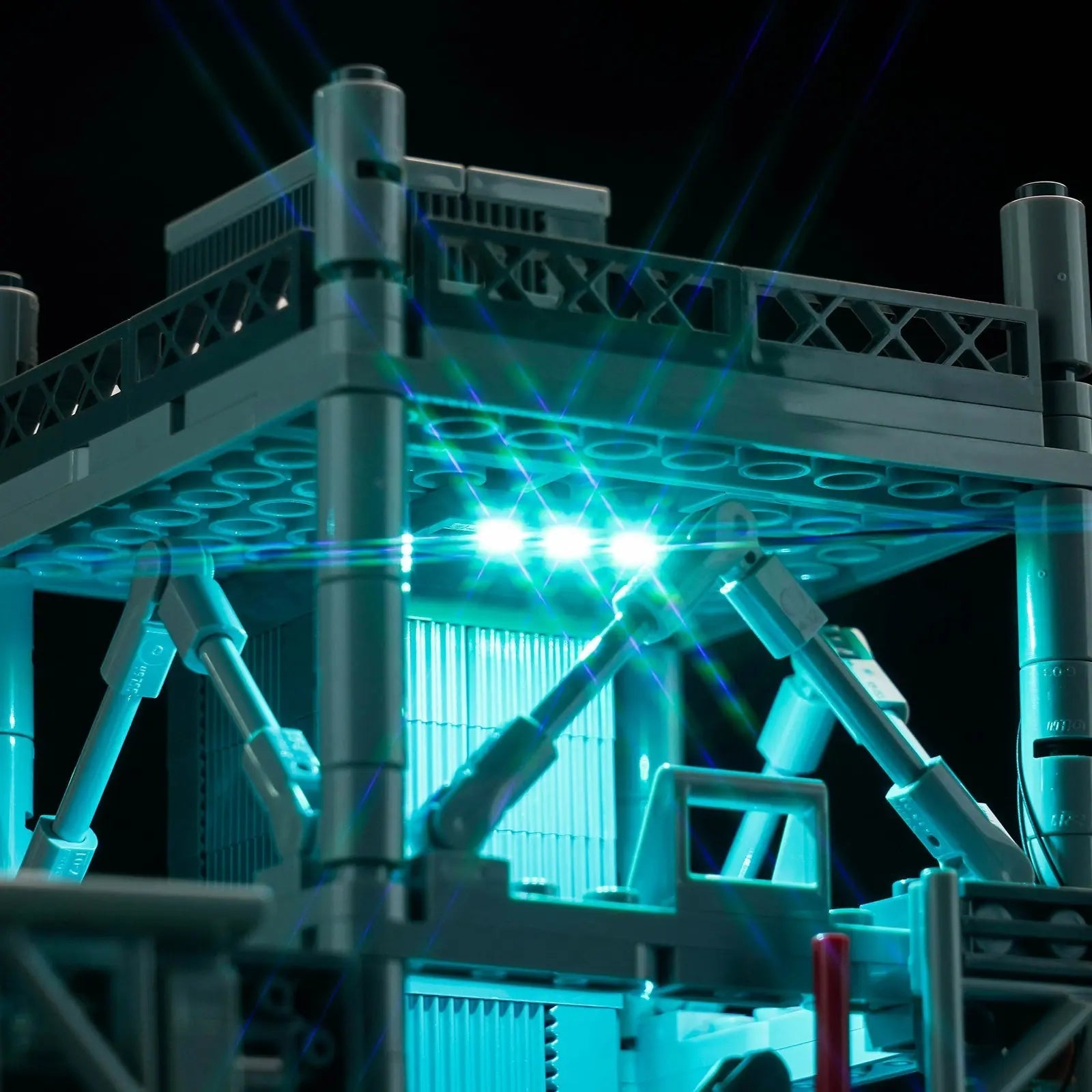 LED lights bring LEGO NASA Artemis Space Launch System Blue #10341 to life