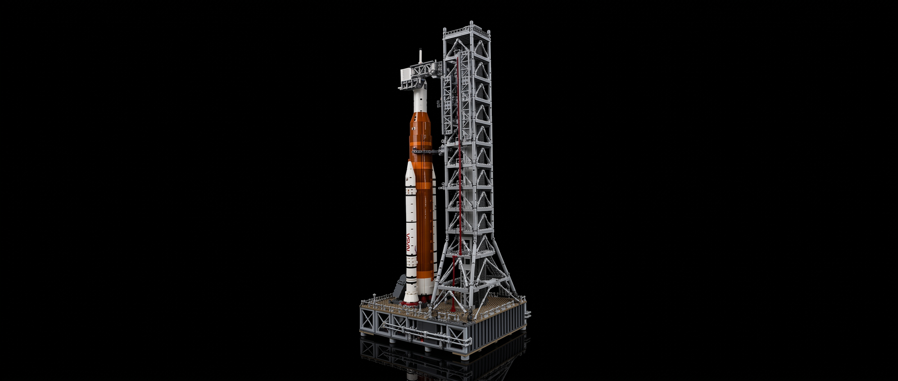 LED-Beleuchtungsset für LEGO® NASA Artemis Startrampe #10341 — standard build, without the LED light kit