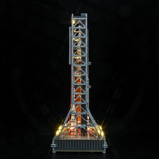 brightened interior detail: Bright My Bricks display light kit for LEGO® NASA Artemis Space Launch System #10341