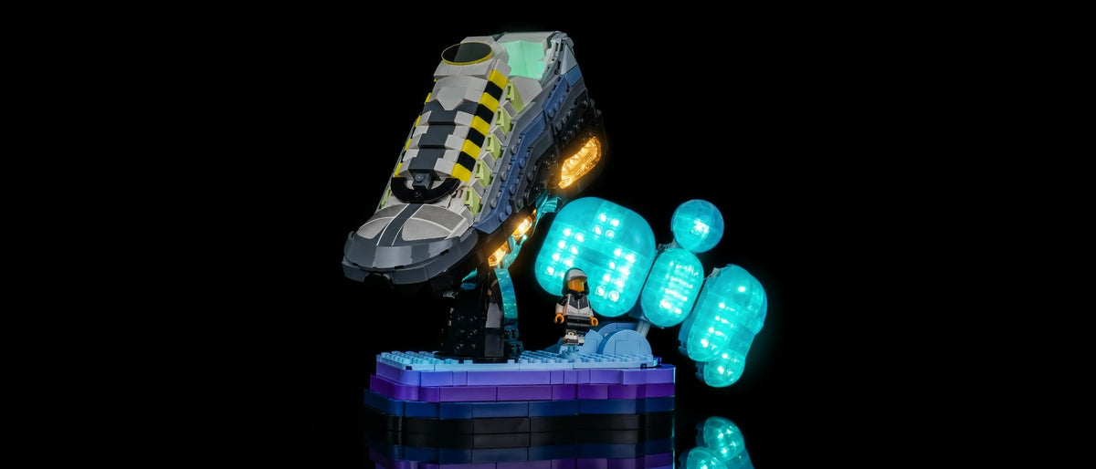 Light Kit for LEGO® Nike Air Max 95 #43025 — lit with the LED light kit