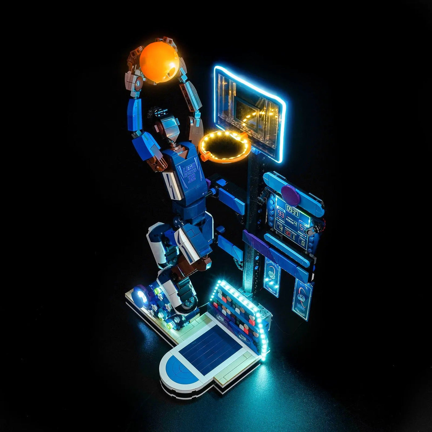 LEGO® Nike Slam Dunk #43010 — night-mode display glow (LED lighting kit)