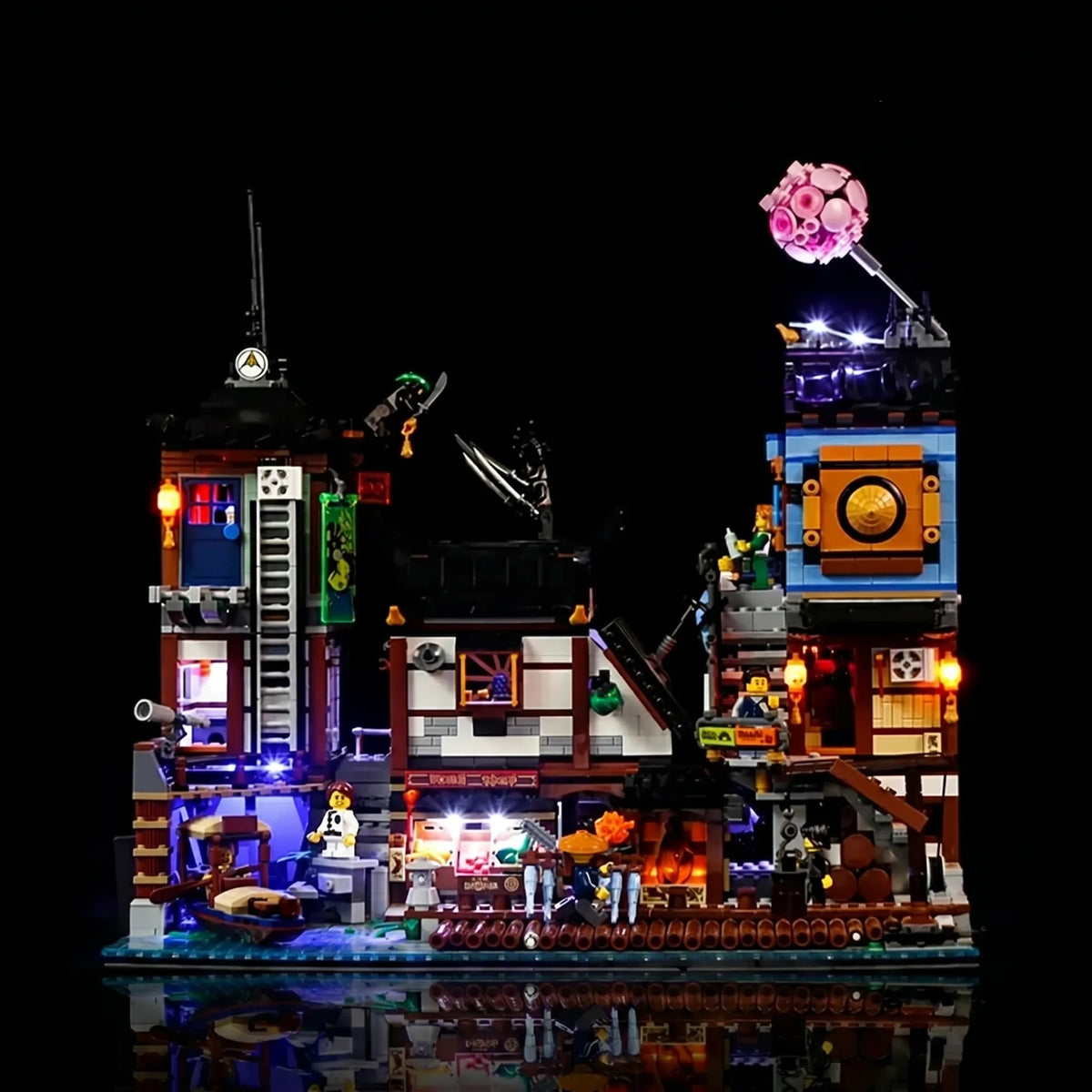 LED light kit for LEGO® NINJAGO City Docks #70657 | Bright My Bricks