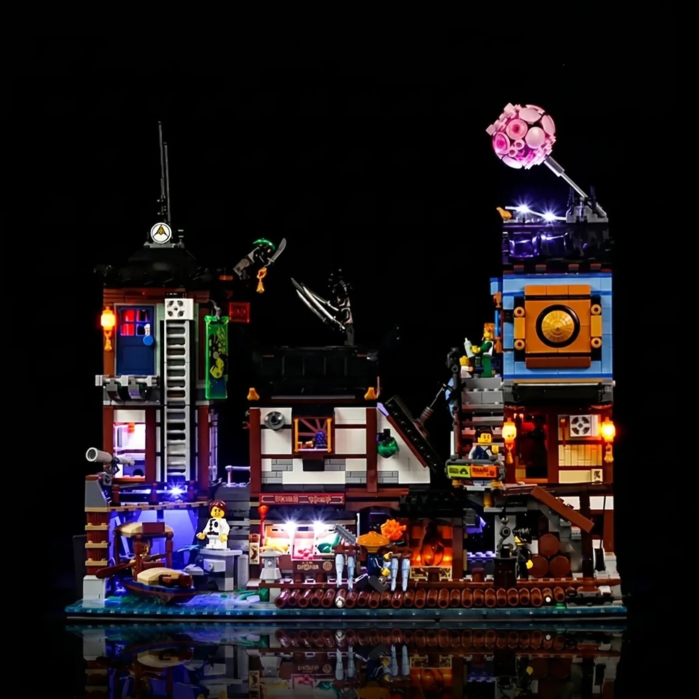 LED light kit for LEGO® NINJAGO City Docks #70657 | Bright My Bricks