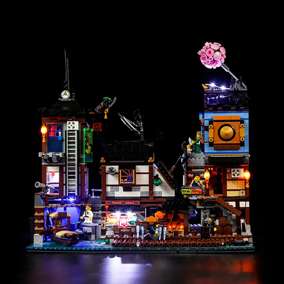 Light Kit for LEGO NINJAGO City Docks #70657 - Bright My Bricks