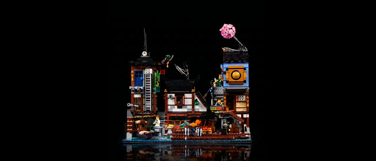 Bustling Harbor Lights — Light Kit for LEGO® NINJAGO® City Docks #70657