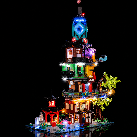 LED light kit for LEGO® NINJAGO City Gardens #71741 | Bright My Bricks