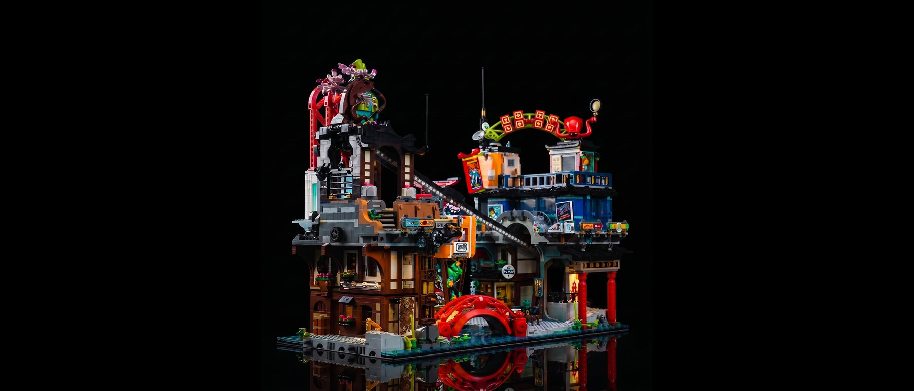 Light Kit for LEGO® Ninjago City Markets #71799 — standard build, without the LED light kit