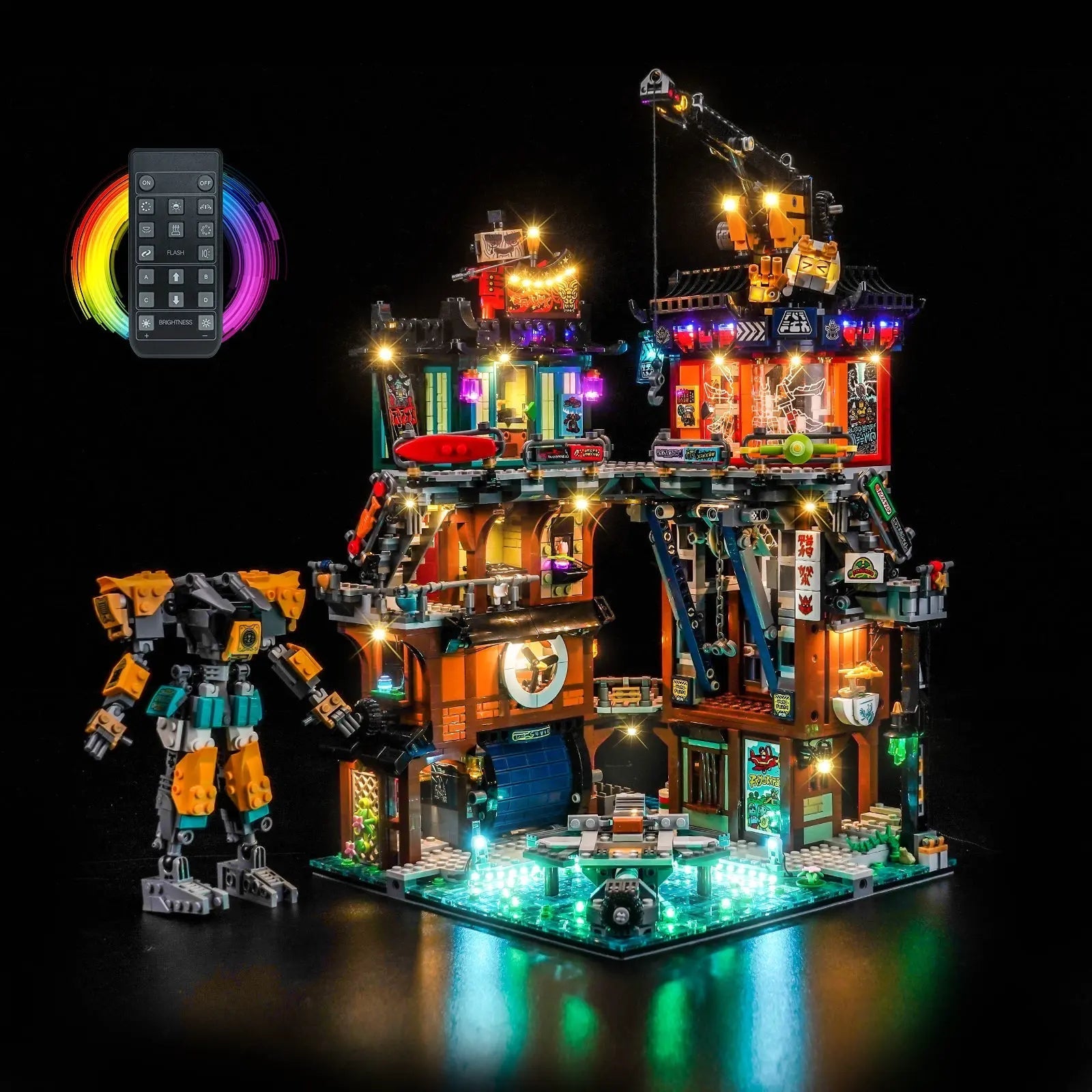 Light Kit for LEGO NINJAGO City Workshops #71837 - Bright My Bricks