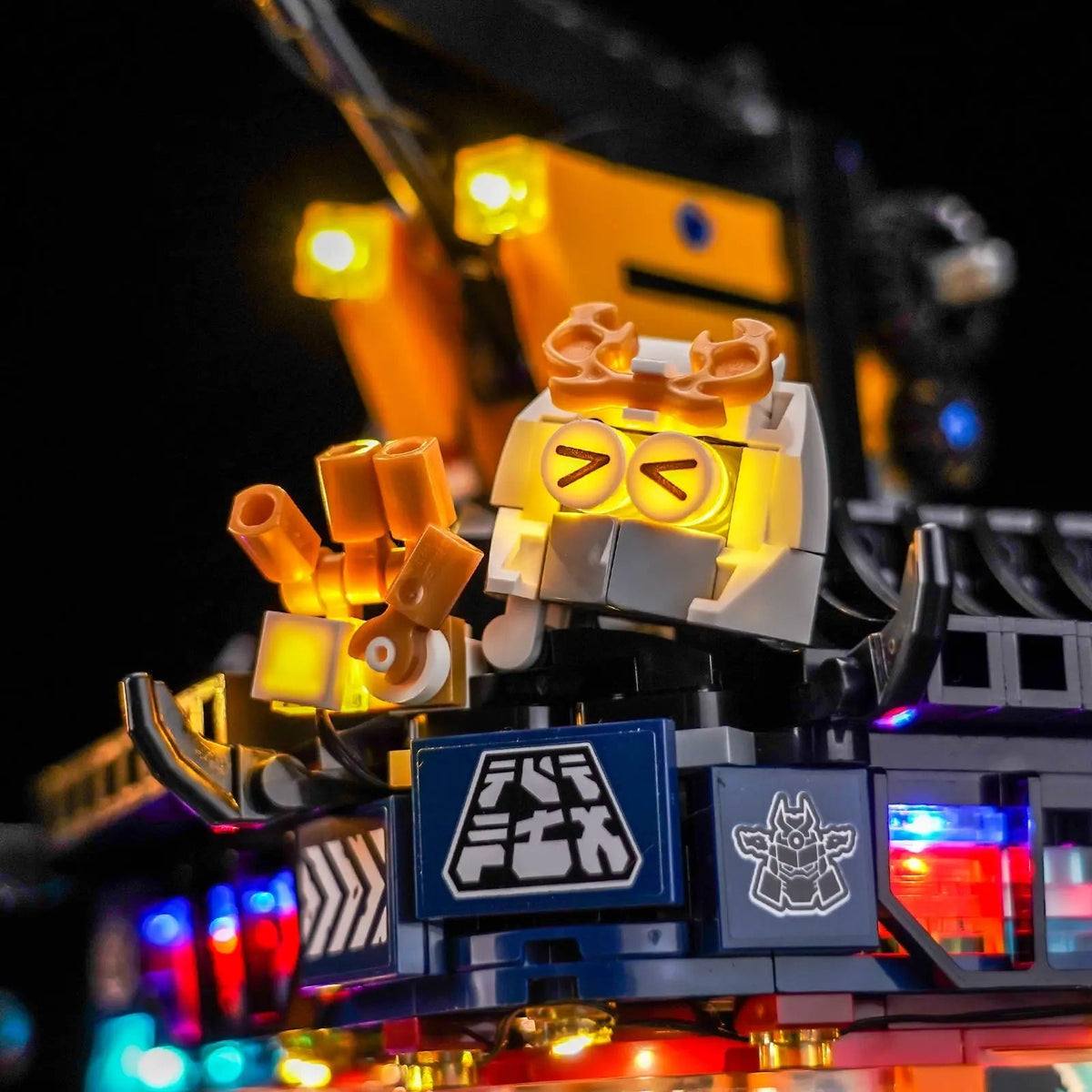 Bright My Bricks display light kit for LEGO® NINJAGO City Workshops #71837 — night-mode display glow