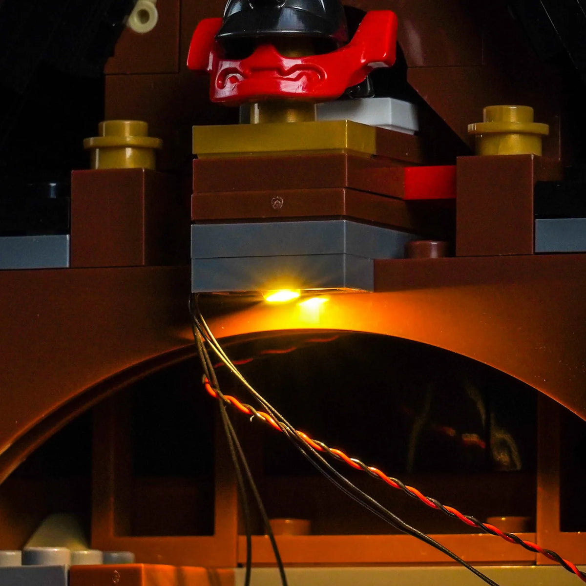 display lighting in a dark room: Bright My Bricks light kit for LEGO® Ninjago Four Weapons Blacksmith 15th Anniversary #71858