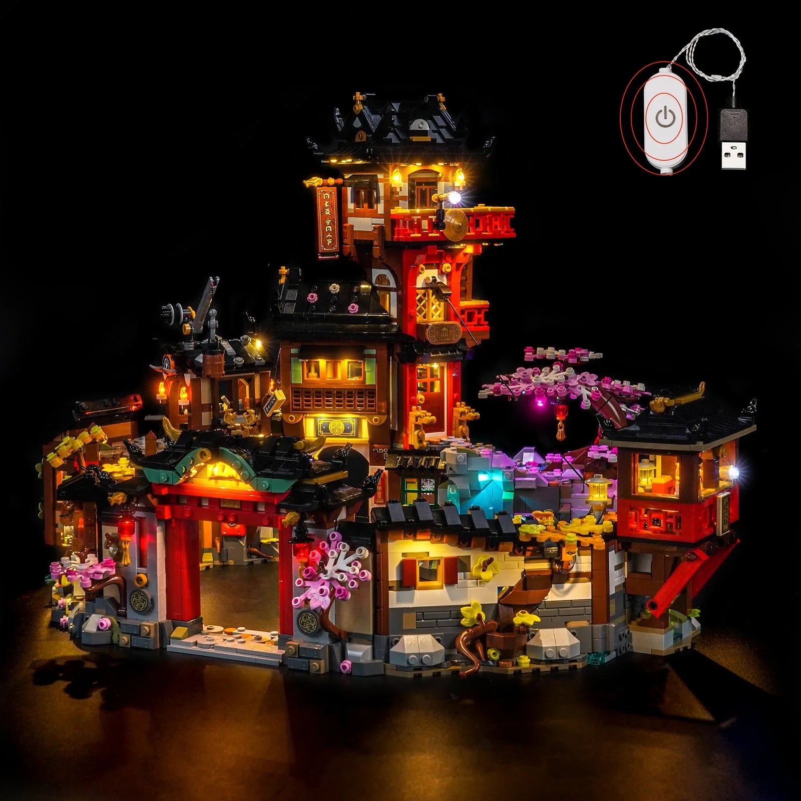 Light Kit for LEGO NINJAGO The Old Town 15th Anniversary #71861 - Bright My Bricks