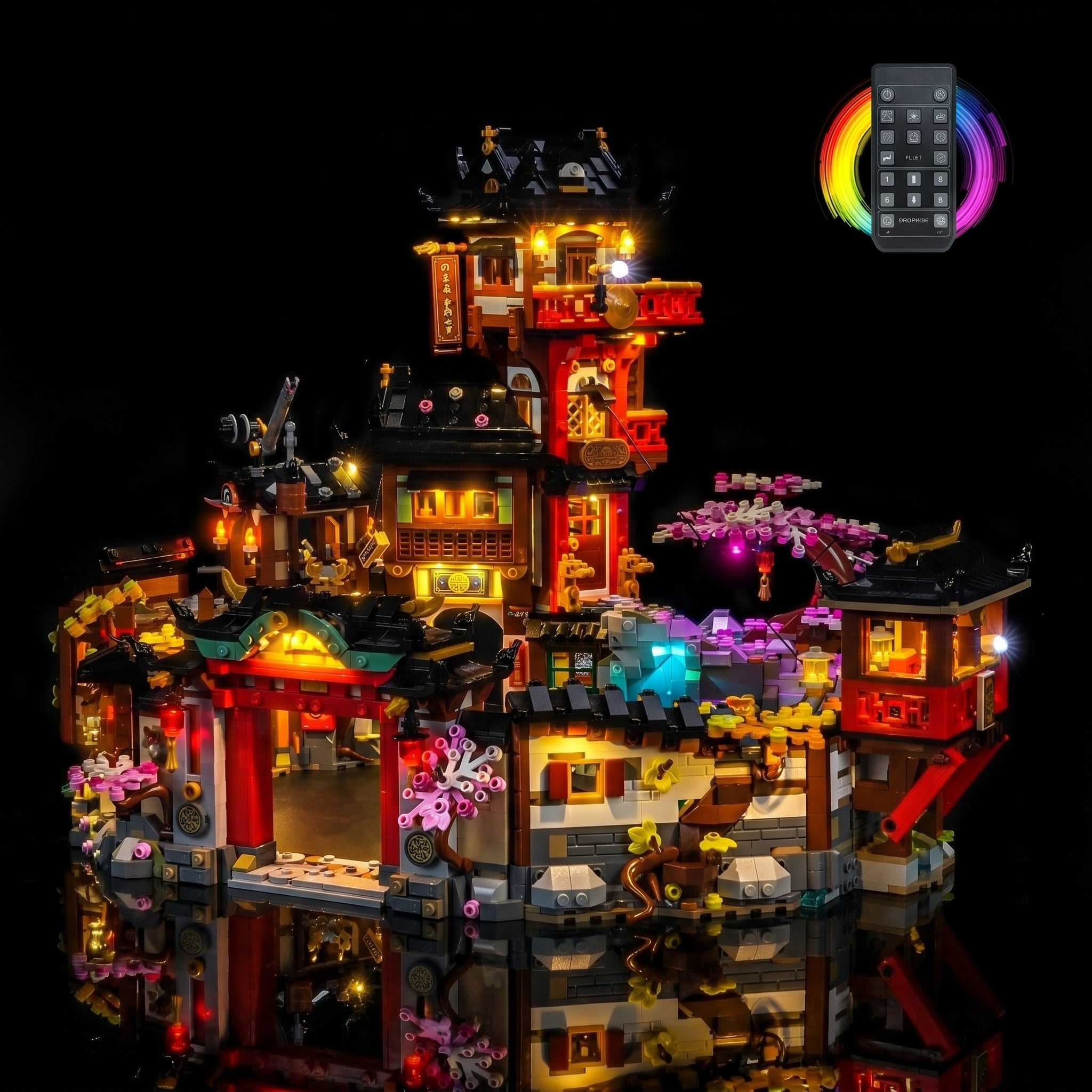 LED light kit for LEGO® NINJAGO The Old Town 15th Anniversary #71861 | Bright My Bricks