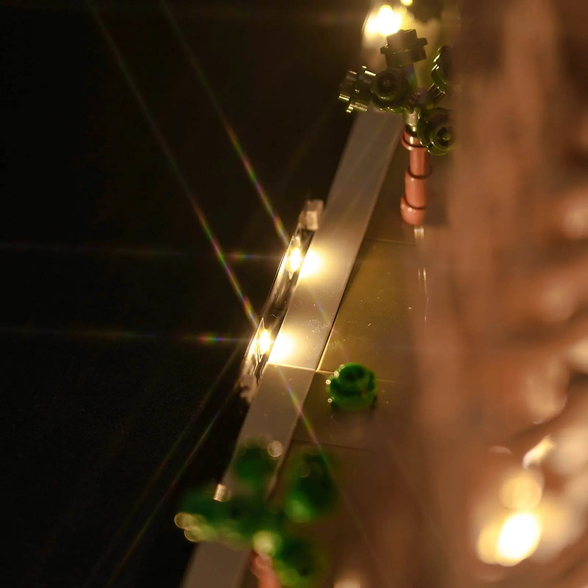 illuminated at night: Bright My Bricks LED lights for LEGO® Notre-Dame de Paris #21061