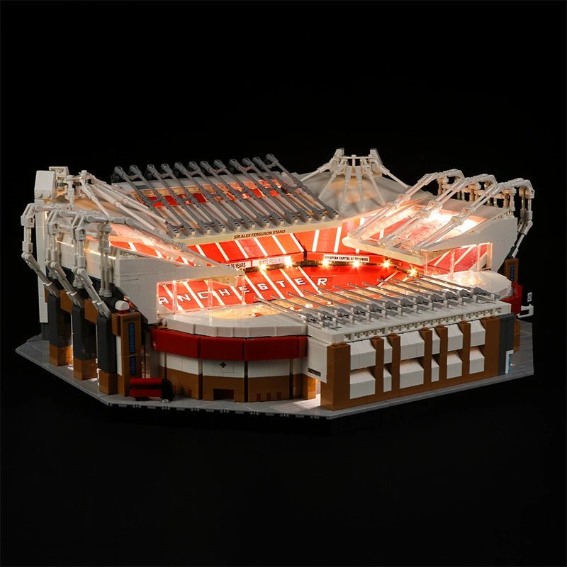 warm LED glow detail: Bright My Bricks display light kit for LEGO® Old Trafford #10272