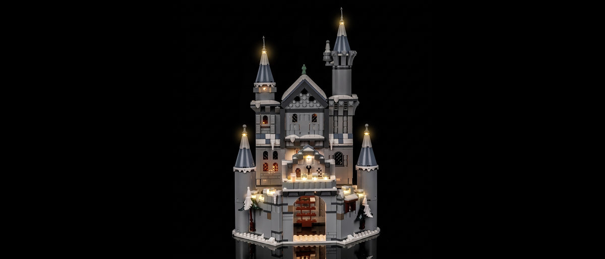 Light Kit for LEGO® One Piece Battle at Drum Castle #75645 — lit with the LED light kit
