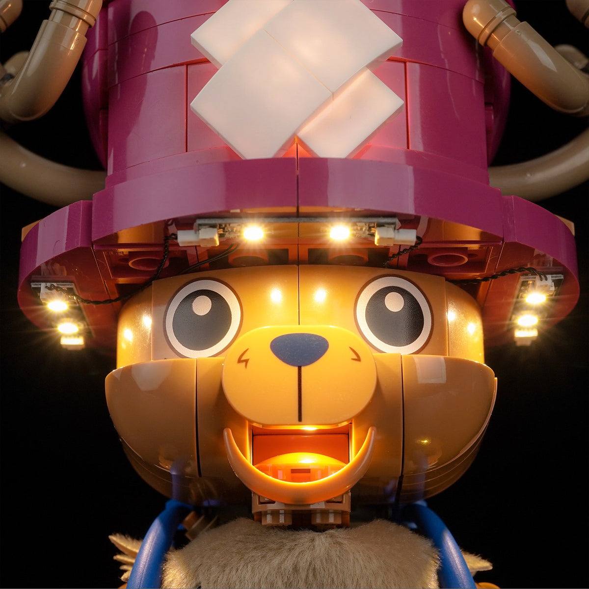 Bright My Bricks LED light kit for LEGO® One Piece Tony Tony Chopper #75643 — fully illuminated on display