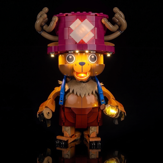 the warm point inside the open mouth: Bright My Bricks LED lighting kit for LEGO® One Piece Tony Tony Chopper #75643