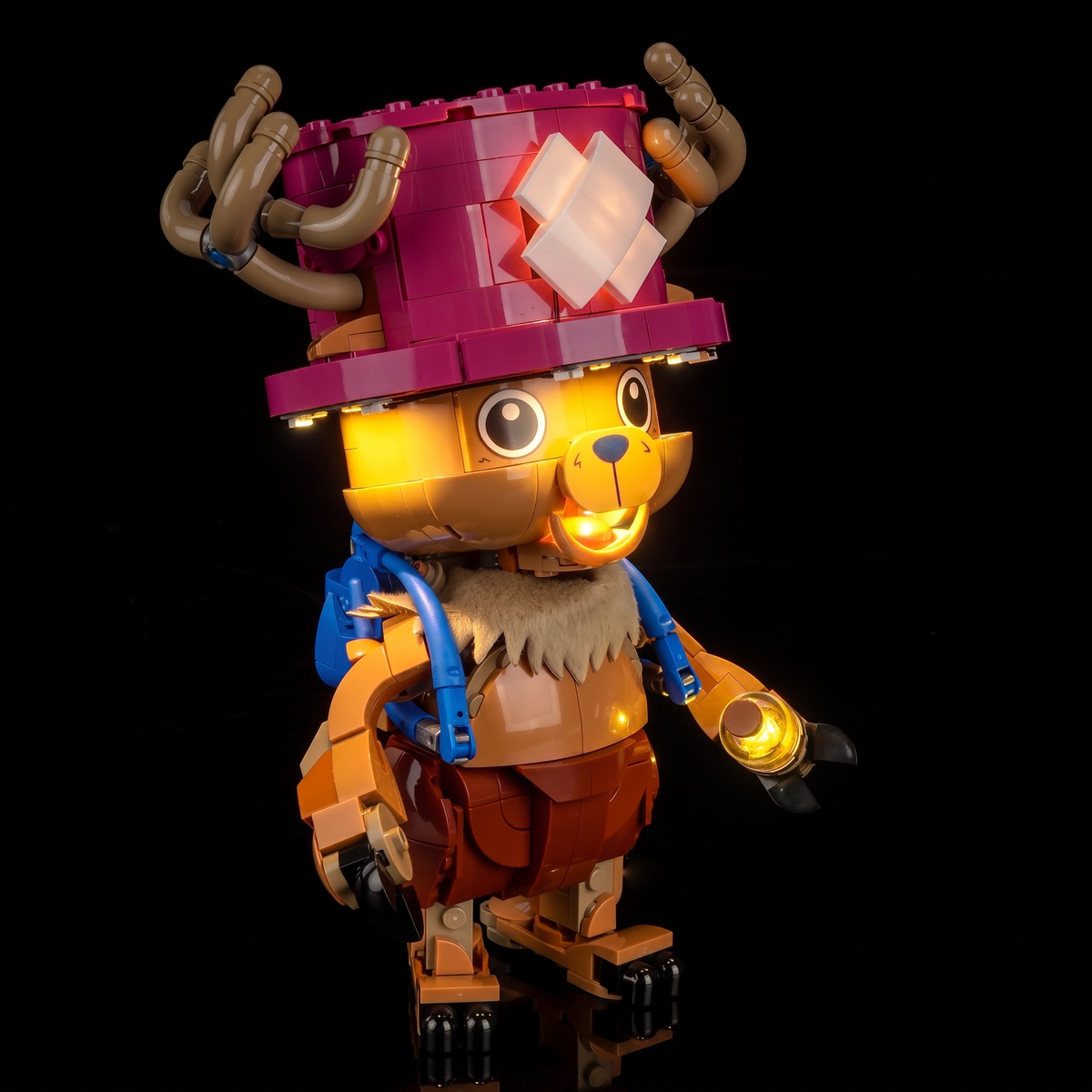 LED lights for LEGO® One Piece Tony Tony Chopper #75643, the medicine flask glowing amber