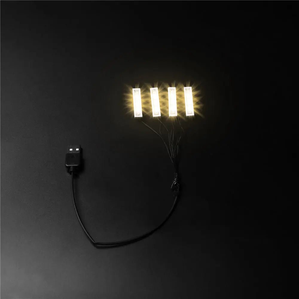 USB-powered LED lights for LEGO®: One-to-Four LED Light Strip 0.5m (Pack of 3) by Bright My Bricks