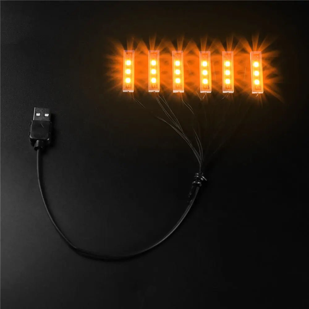 One-to-Six LED Light Strip 0.5m (Pack of 3) — LED lights for LEGO® builds, close-up of the LED lighting detail