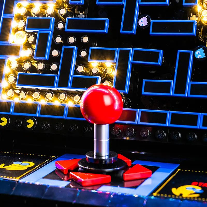 lighting effect on the build: Bright My Bricks premium LED light kit for LEGO® PAC-Man Arcade #10323