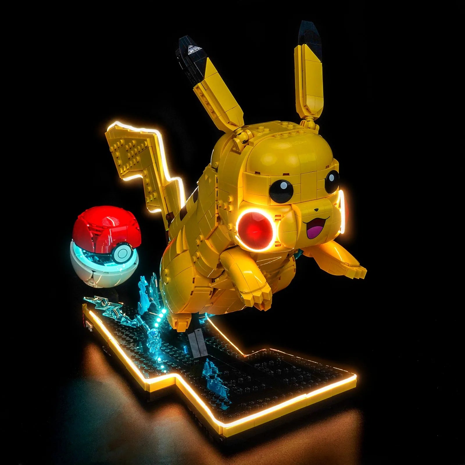 Light Kit LEGO Pikachu and Poke Ball #72152 display view