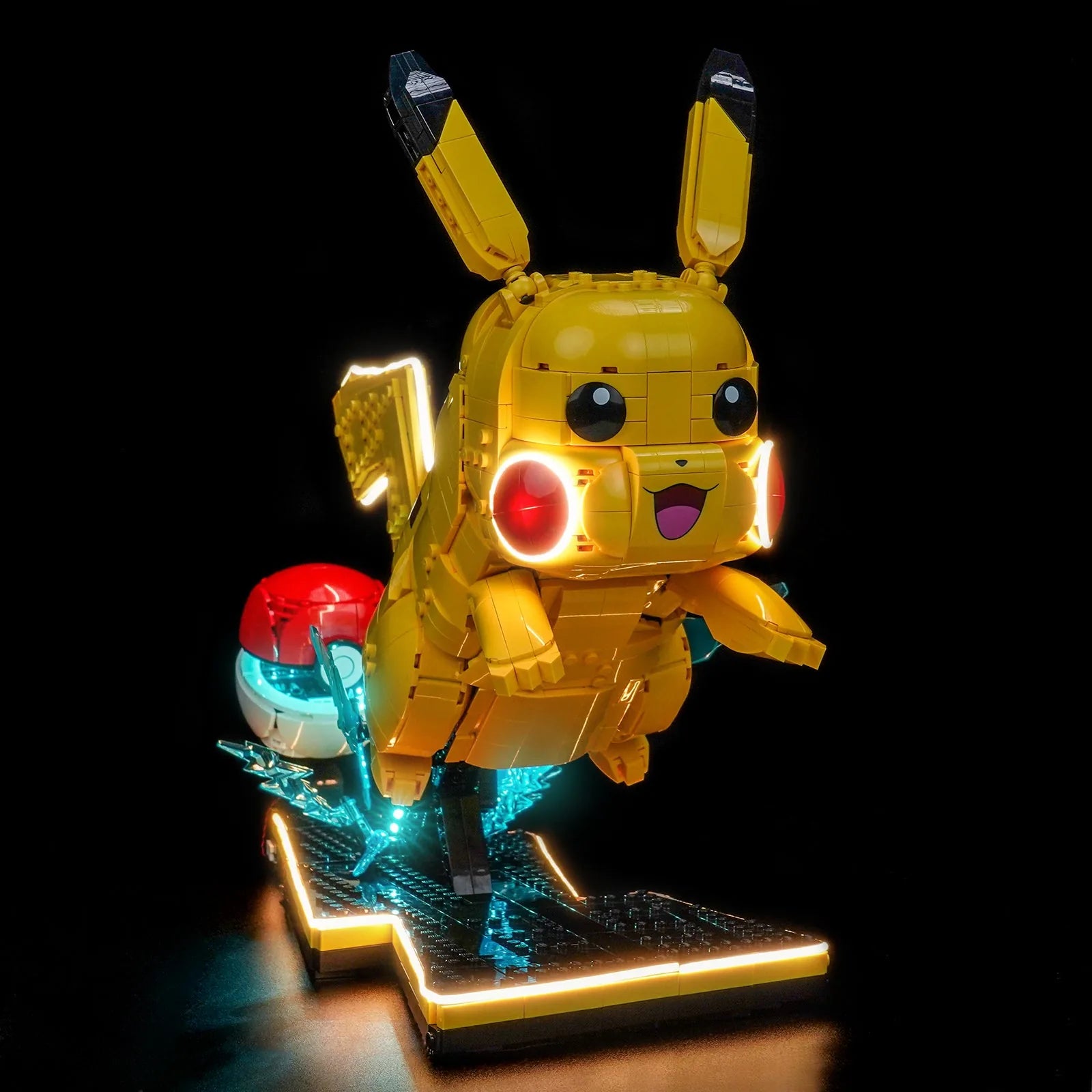 LED lights bring LEGO Pikachu and Poke Ball #72152 to life