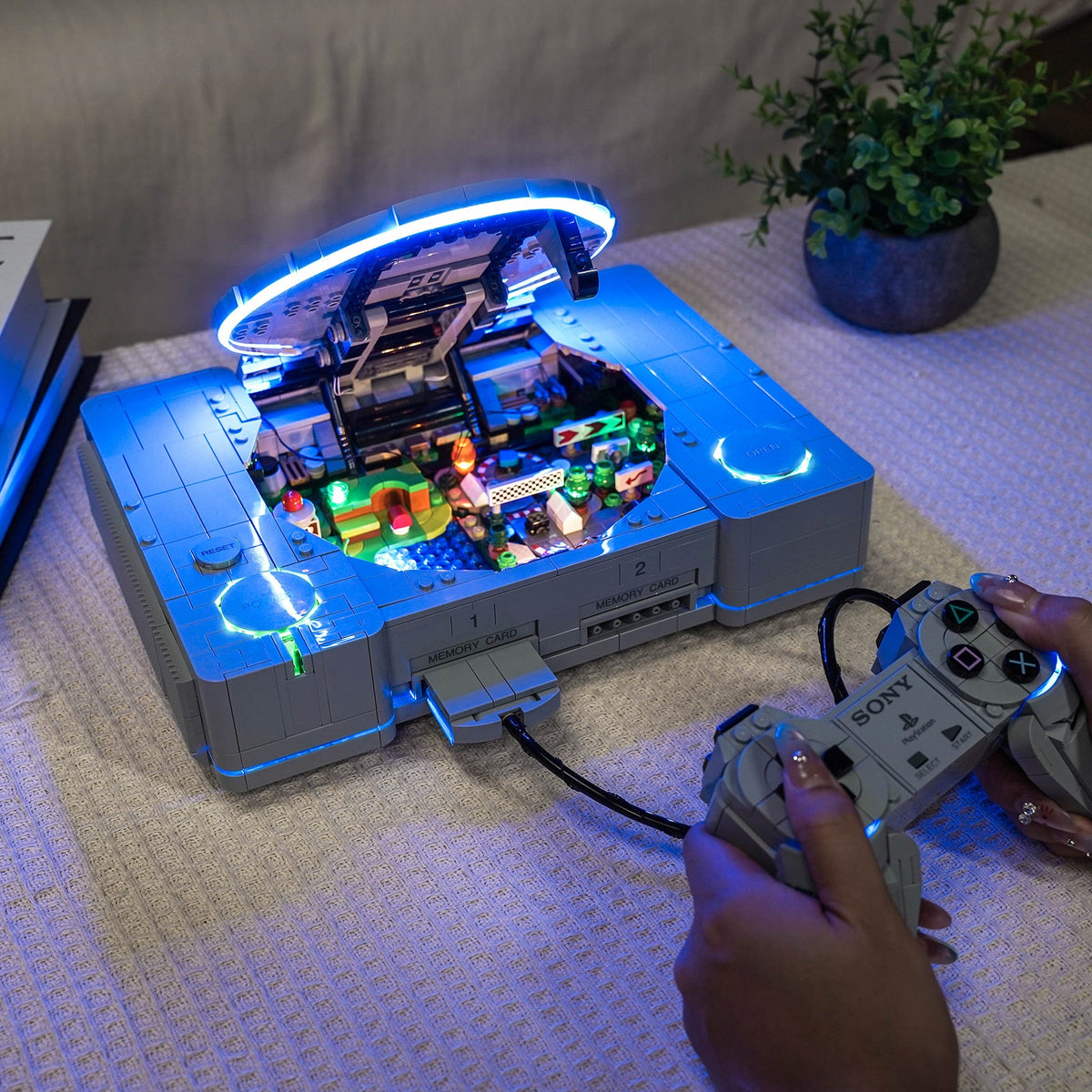 Lichtset für LEGO PlayStation 72306, beleuchtete Retro-Konsolenansicht 1
