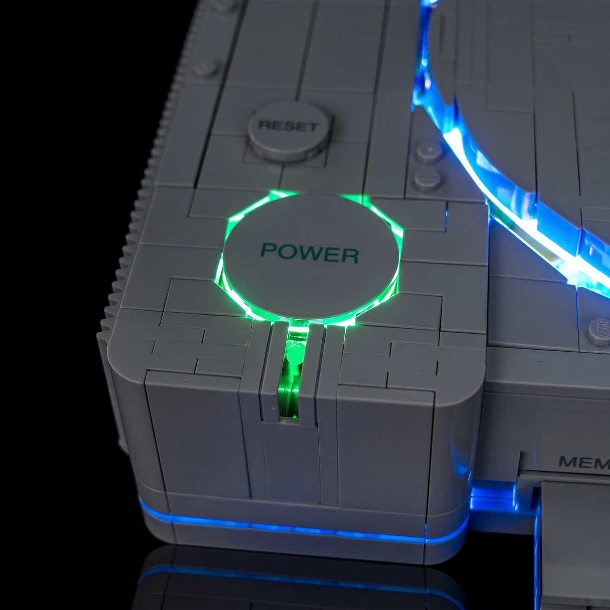 Lichtset für LEGO PlayStation 72306, beleuchtete Retro-Konsolenansicht 11