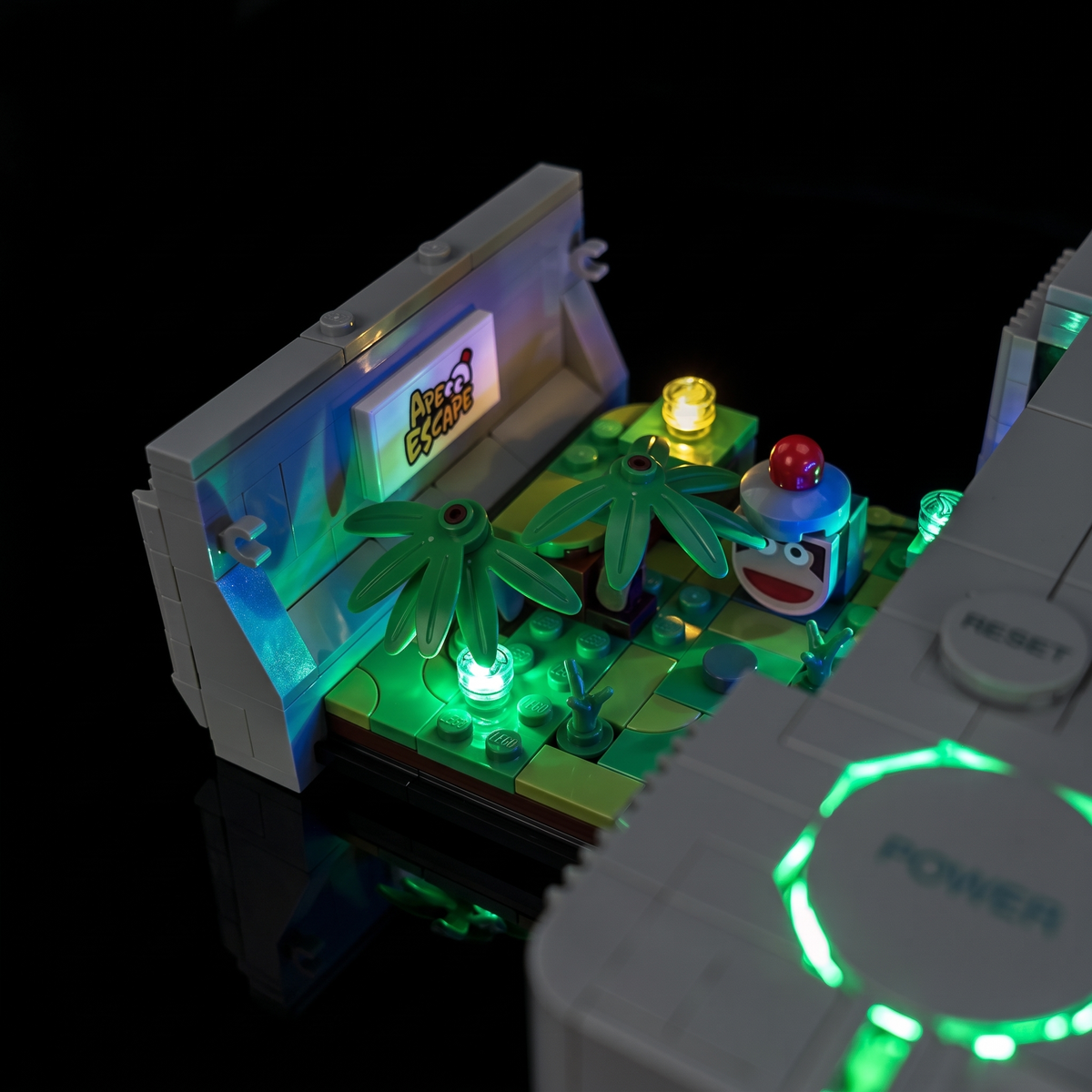 Lichtset für LEGO PlayStation 72306, beleuchtete Retro-Konsolenansicht 12