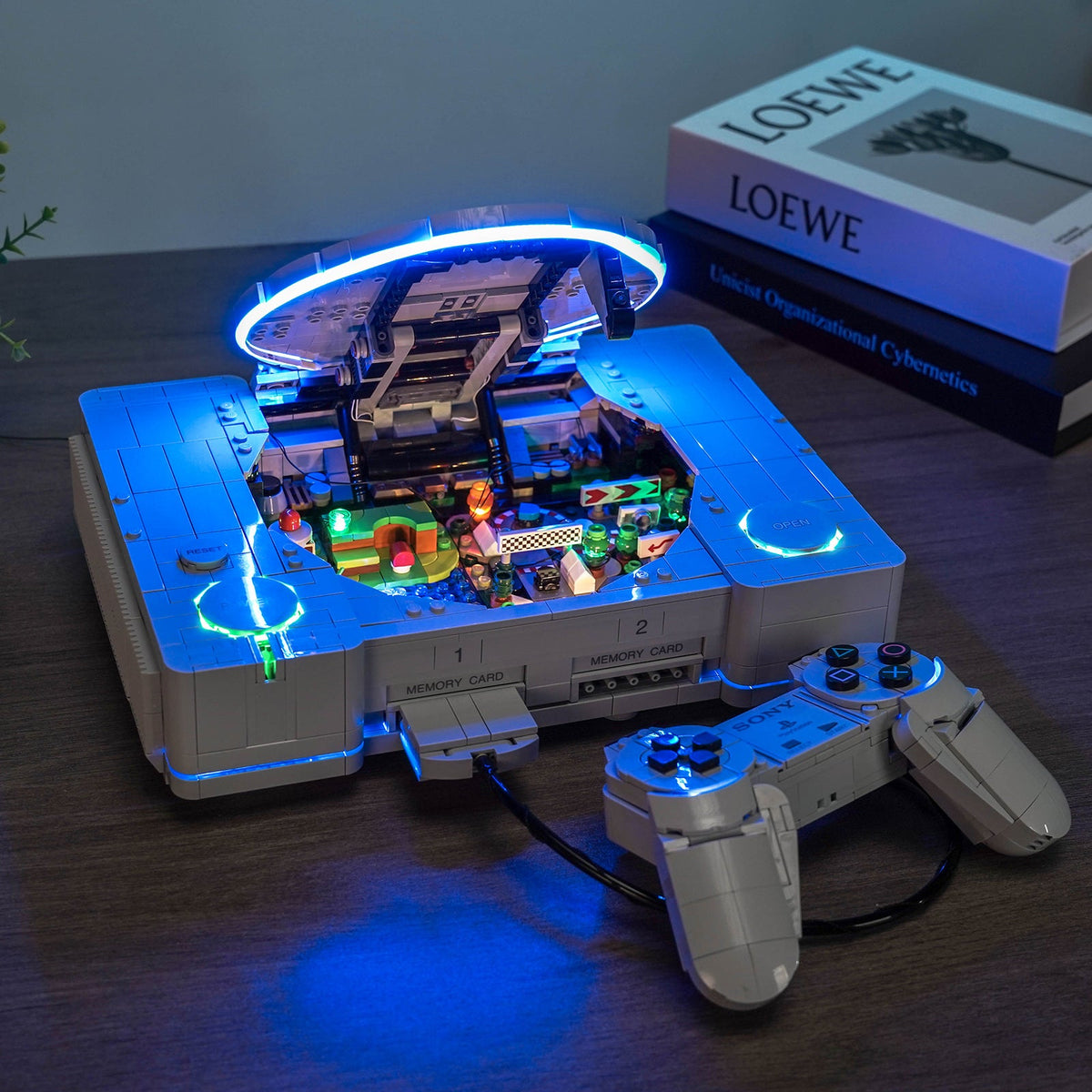 Lichtset für LEGO PlayStation 72306, beleuchtete Retro-Konsolenansicht 2