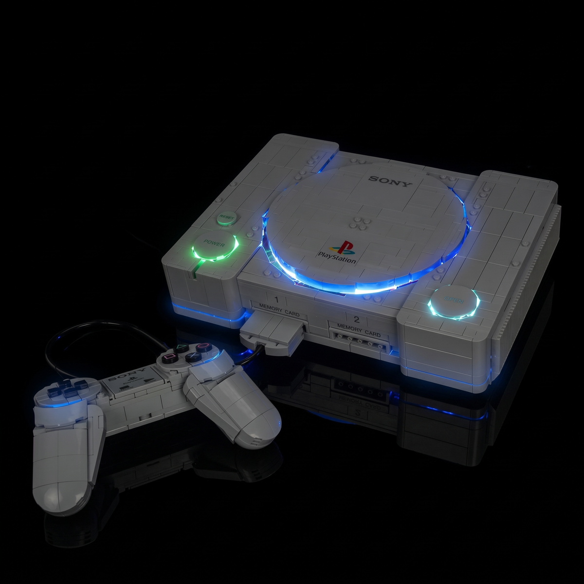 Lichtset für LEGO PlayStation 72306, beleuchtete Retro-Konsolenansicht 5