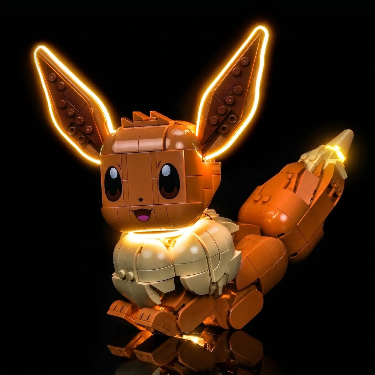 light kit for LEGO® Pokémon Eevee #72151, close-up of the LED lighting detail