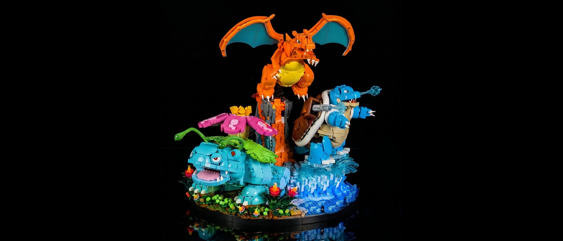 Light Kit for LEGO® Pokémon Venusaur Charizard Blastoise #72153 — standard build, without the LED light kit