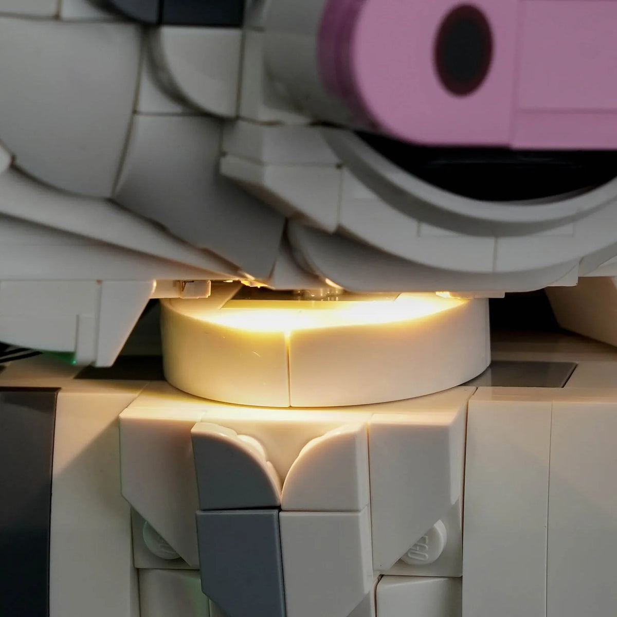 LEGO Pua #43292 illuminated at night