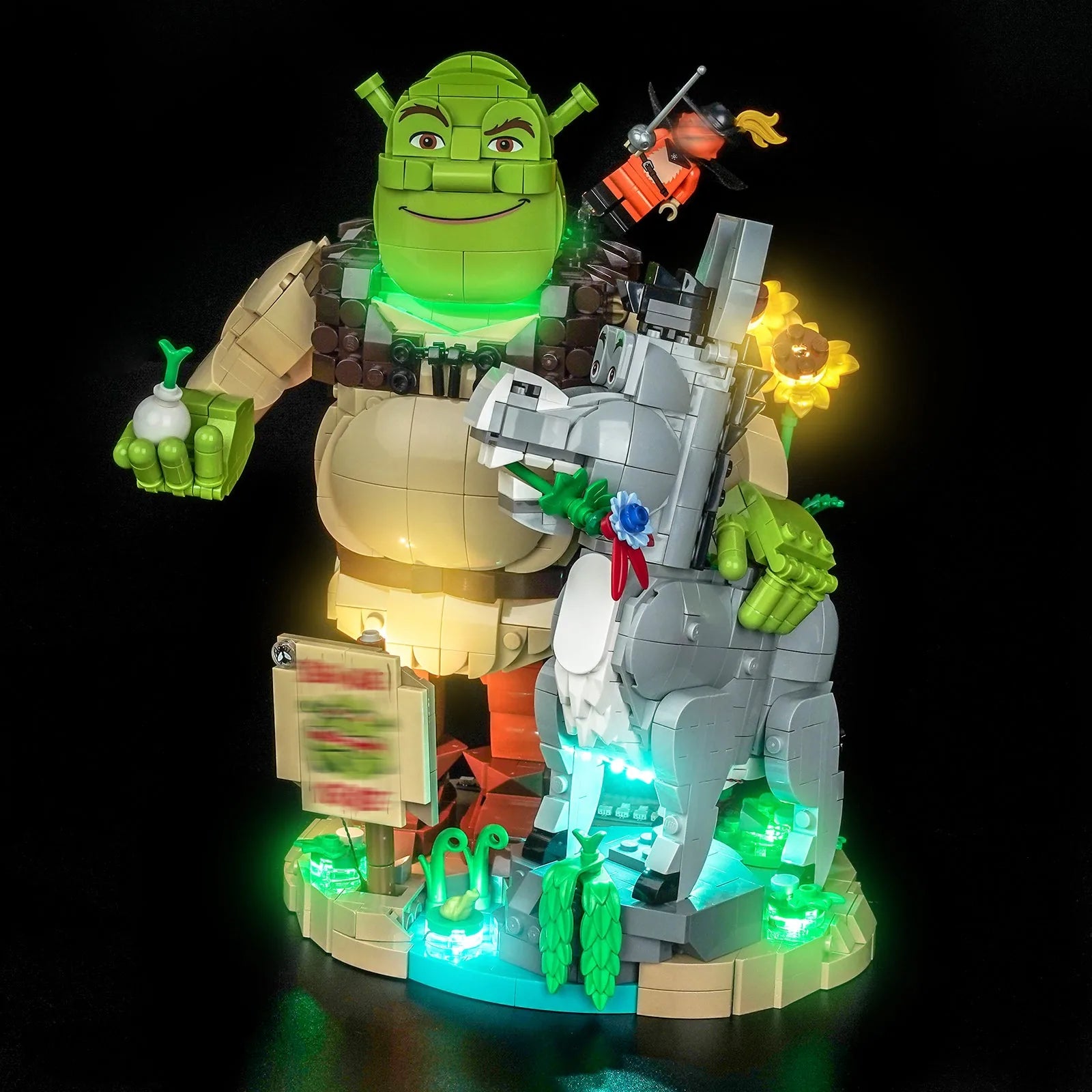 Bright My Bricks LED kit for LEGO Shrek Donkey and Puss in Boots #72423