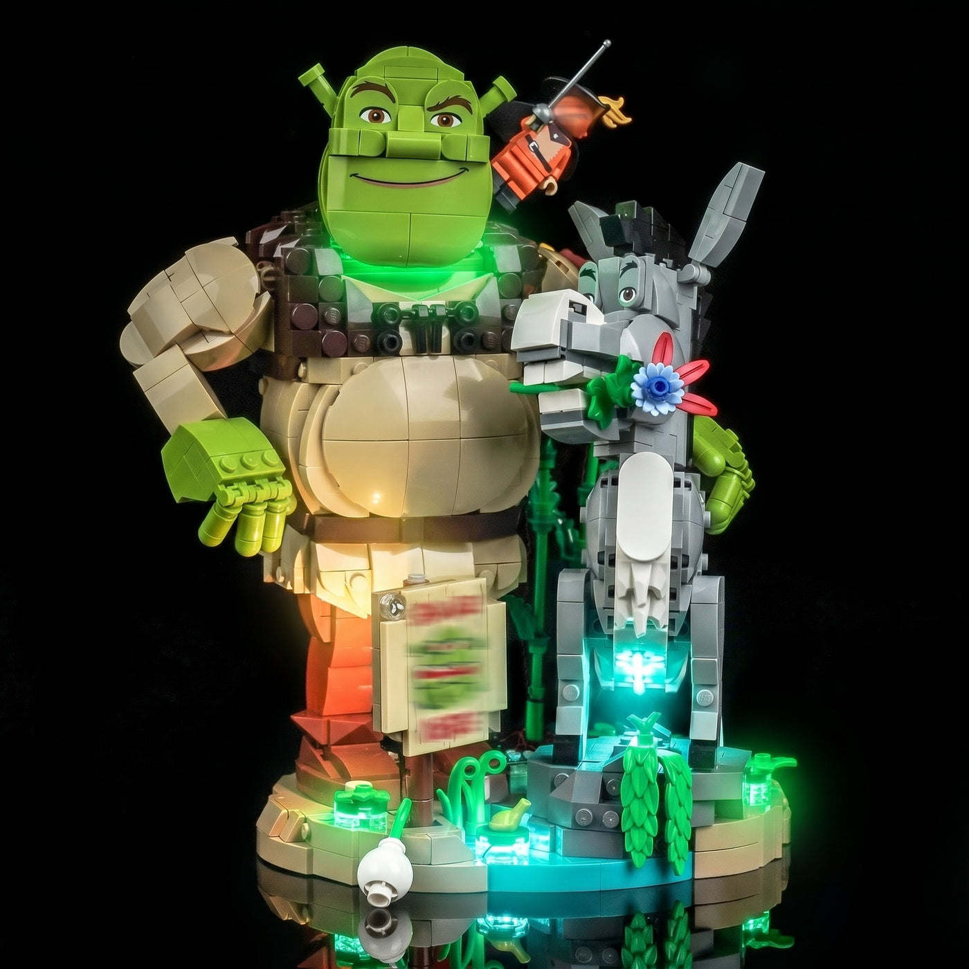LED light kit for LEGO® Shrek, Donkey & Puss in Boots #72423 | Bright My Bricks