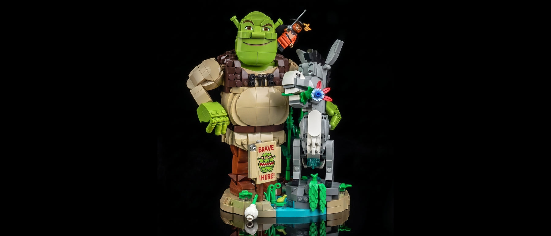 Light Kit for LEGO® Shrek, Donkey & Puss in Boots #72423 — standard build, without the LED light kit