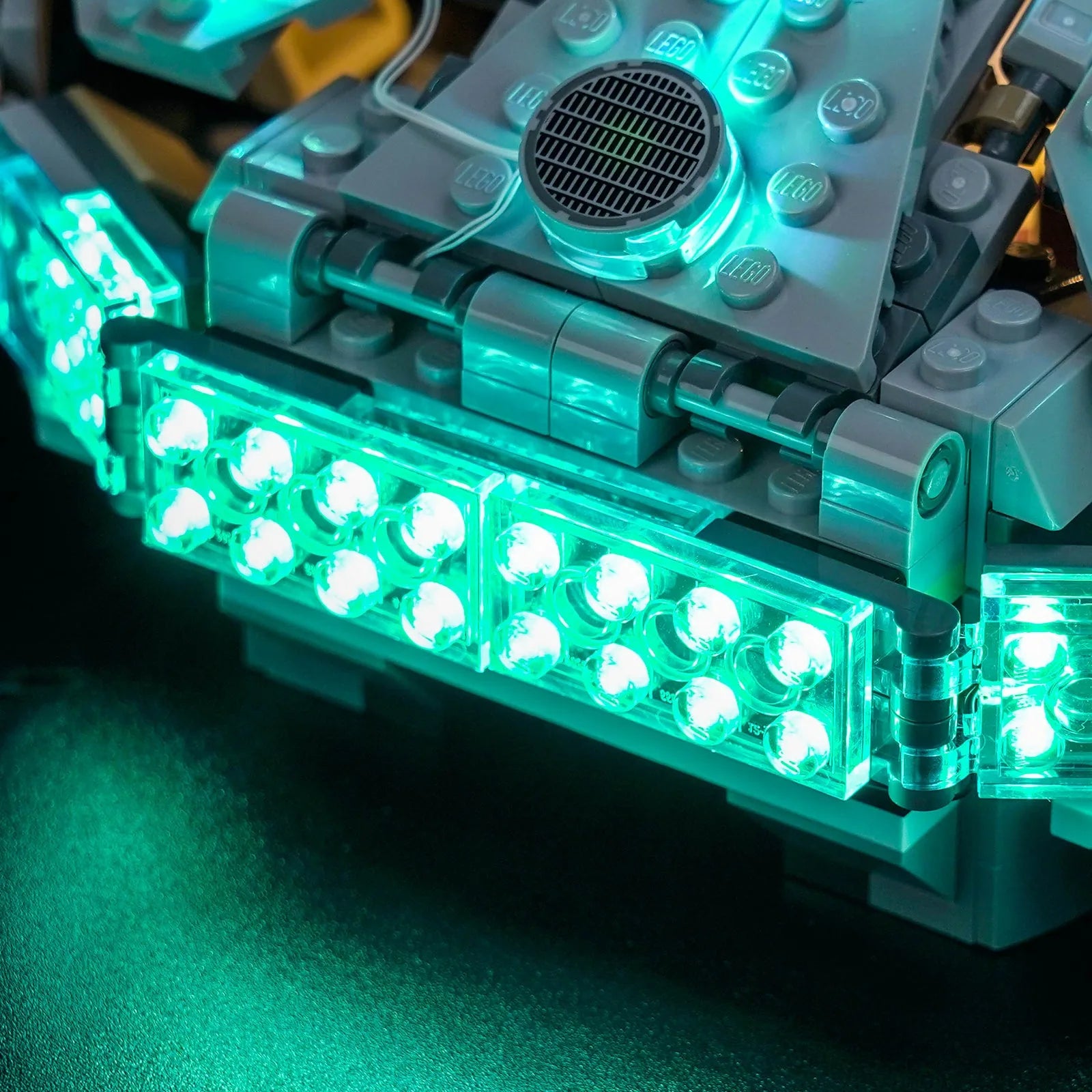 LEGO SMART Play Millennium Falcon #75426 with LED lights installed