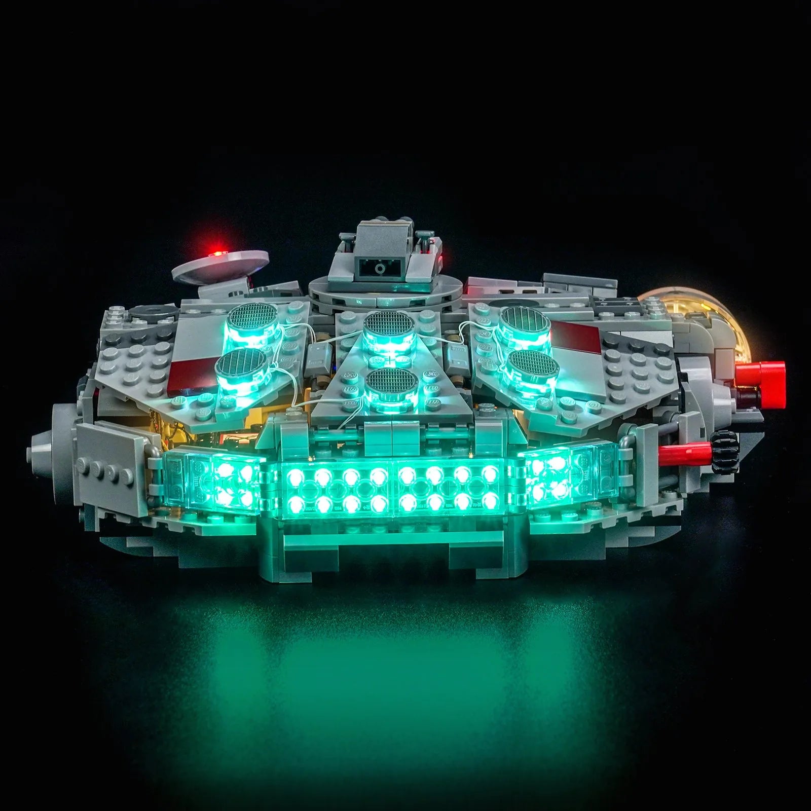 LED lights bring LEGO SMART Play Millennium Falcon #75426 to life