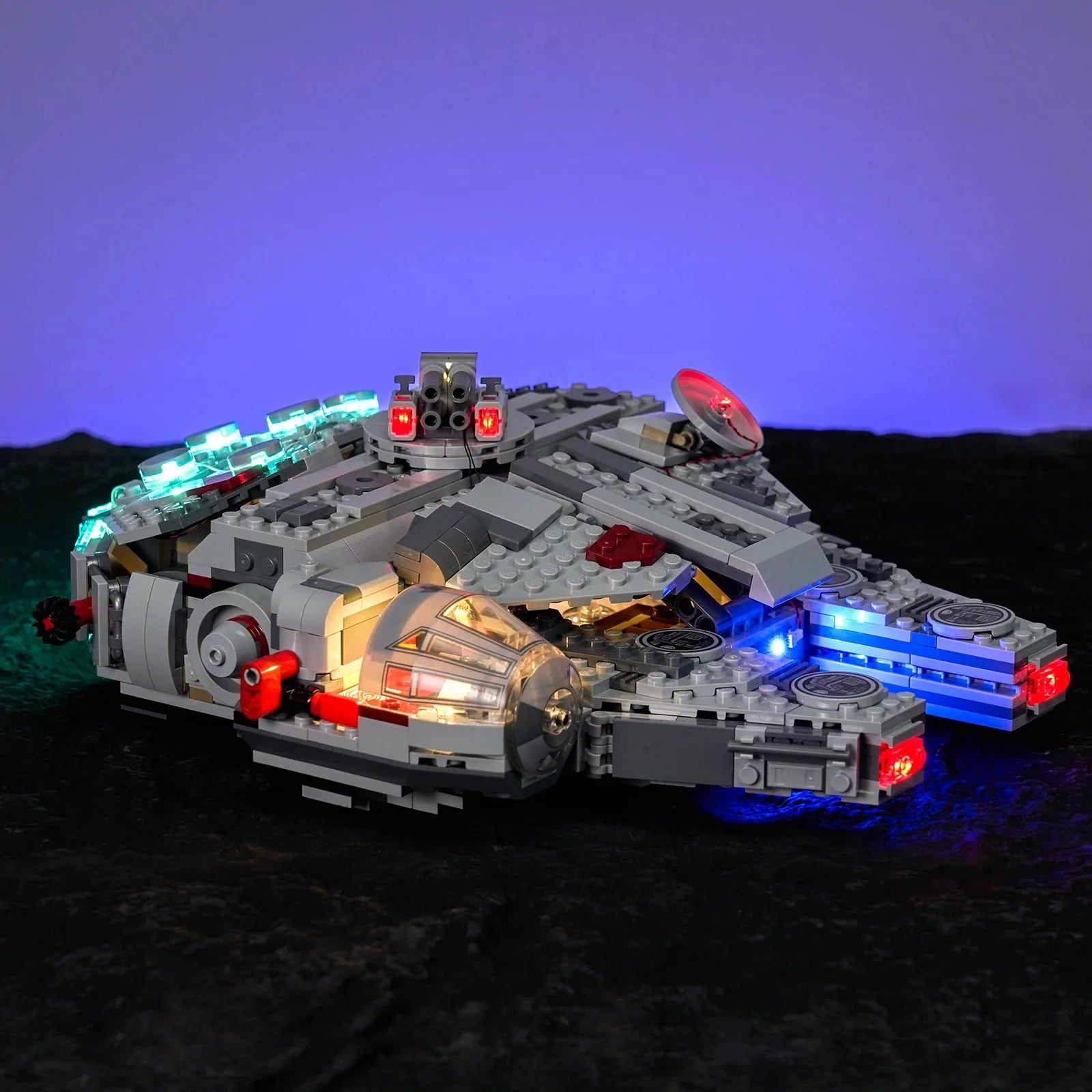 Light Kit LEGO SMART Play Millennium Falcon #75426 display view