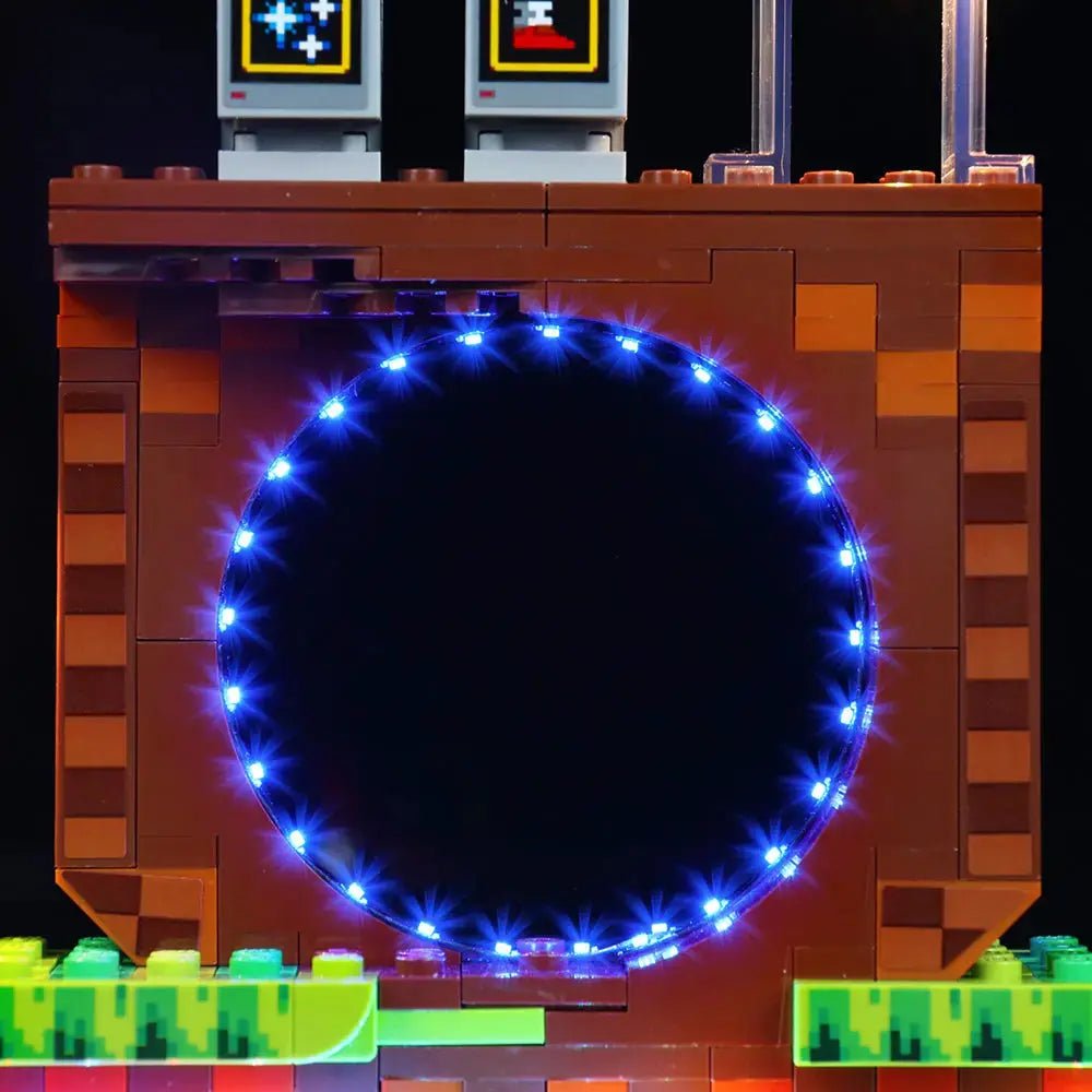 light kit for LEGO® Sonic the Hedgehog #21331, showcase lighting view