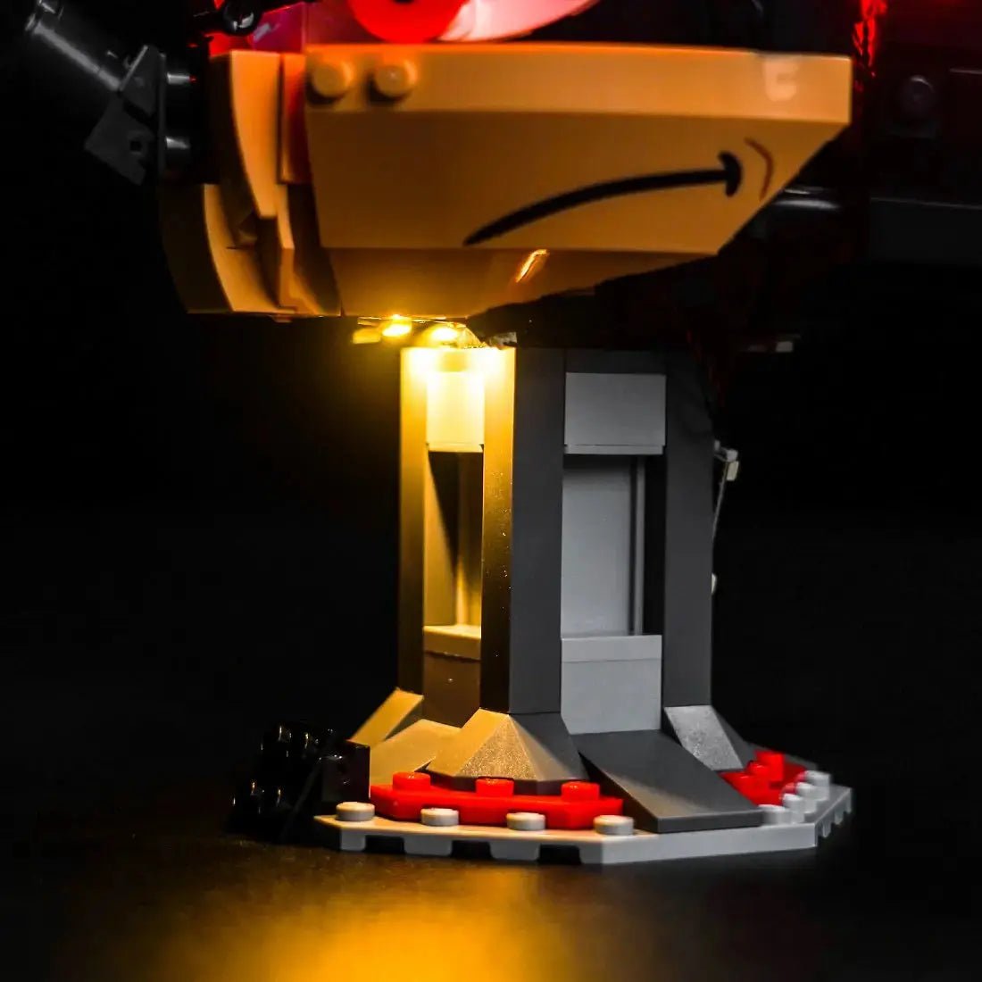 lighting effect on the build: Bright My Bricks LED lighting kit for LEGO® Sonic the Hedgehog Shadow the Hedgehog #77000