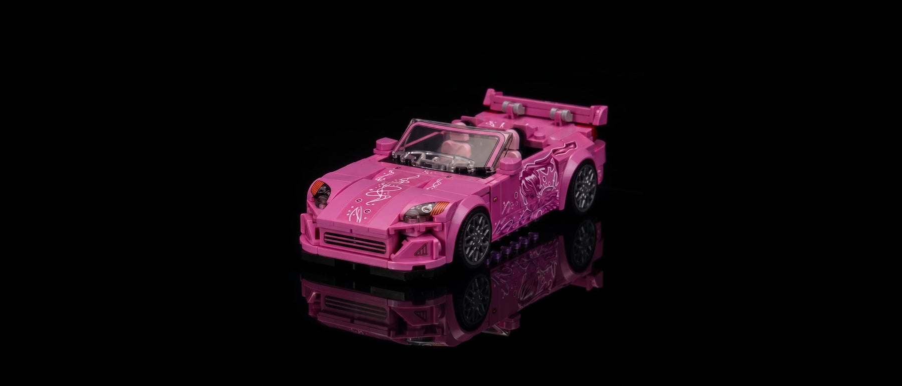 Light Kit for LEGO® Speed Champions 2 Fast 2 Furious Honda S2000 #77241 — standard build, without the LED light kit