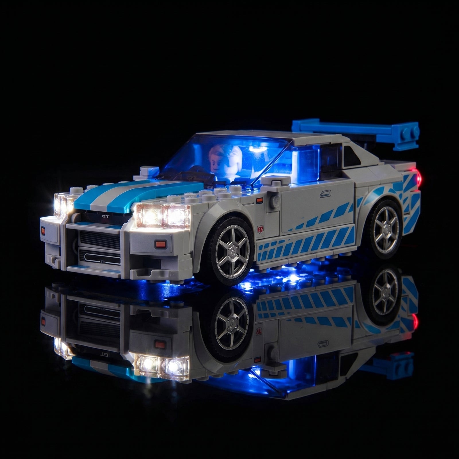 Kit LED pour LEGO® Nissan Skyline GT-R (R34) 2 Fast 2 Furious #76917