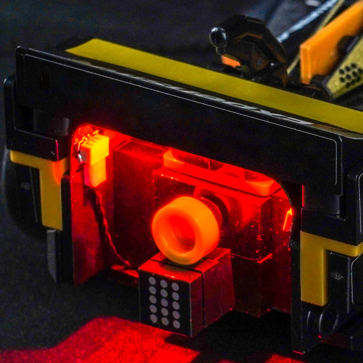 LED lighting kit for LEGO® Speed Champions APXGP Team Race Car from F1 The Movie #77252, LED strips and bricks detail