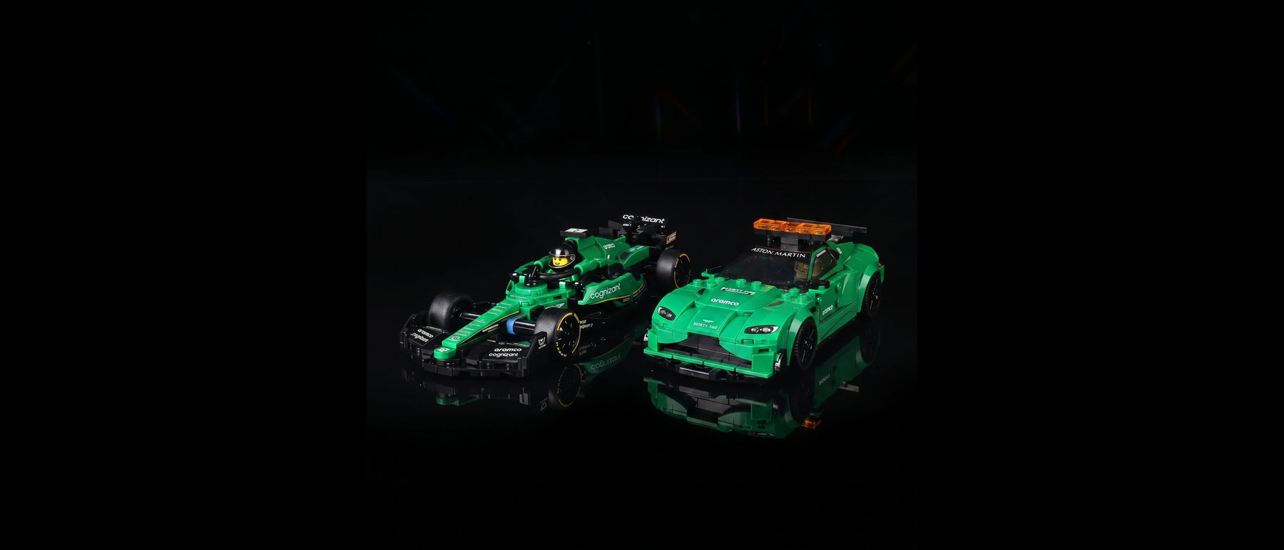 LED-Beleuchtungsset für LEGO® Aston Martin Safety Car & AMR23 #76925 — standard build, without the LED light kit